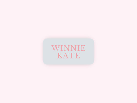 Lavender Pink Girl Personalized Iron-On Fabric Name Labels
